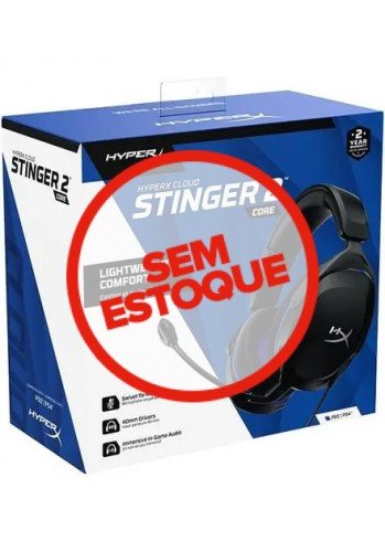 Headset Gamer Hyperx Cloud Stinger 2 Core Azul - PS5, XBOX SERIES, PS4, XBOX ONE e PC