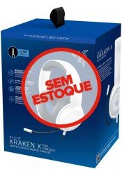 Headset Razer Kraken X Branco - PS5, SERIES, PS4, XBOX ONE, SWITCH e MOBILE