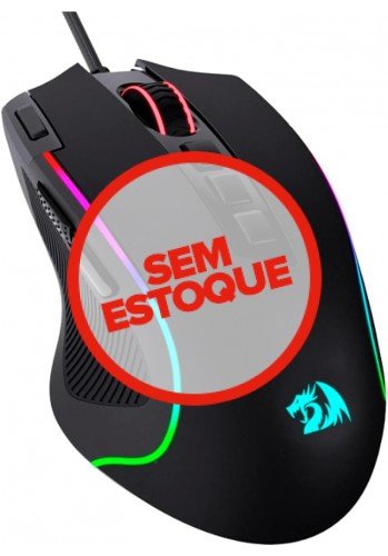 Mouse Gamer Redragon Predator, Chroma RGB, 8000DPI, 9 Botões, Preto - REDRAGON