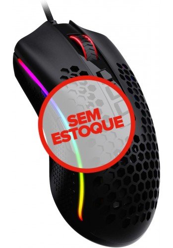 Mouse Gamer Redragon Storm RGB, 12400DPI, 7 Botões, Preto   - REDRAGON