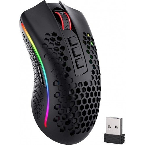 Mouse Gamer Sem Fio Redragon Storm Pro, RGB, 16000 DPI, 8 Botões, Preto  - REDRAGON