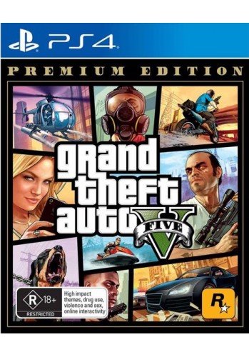 GTA V: Grand Theft Auto - PS4 (Premium Edition)