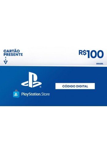 Cartão presente R$100 - Playstation