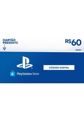Cartão presente R$60 - Playstation