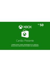 Cartão presente R$50 - Xbox